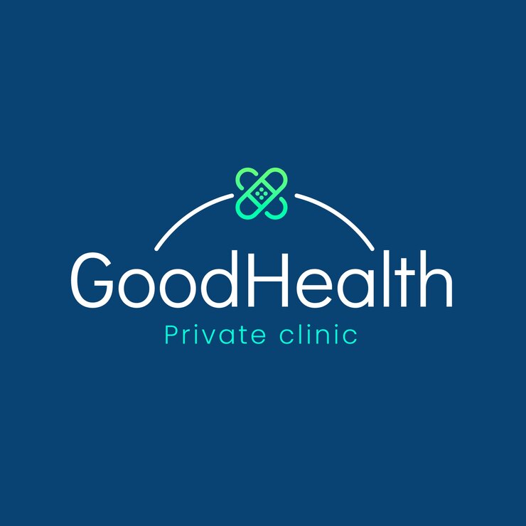 Vector gratuito plantilla de logotipo de consultorio médico