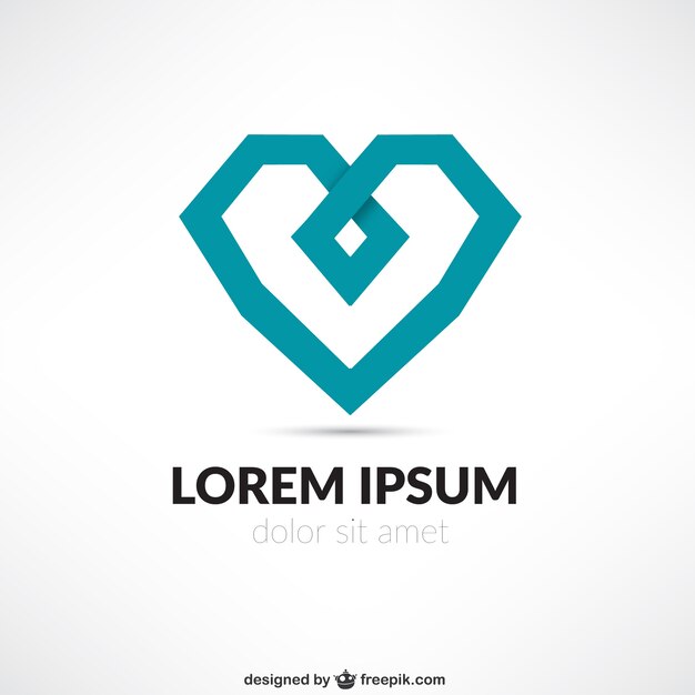 Plantilla de logotipo de corazón