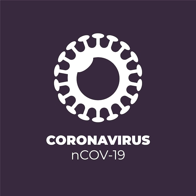 Plantilla de logotipo de coronavirus vector gratuito