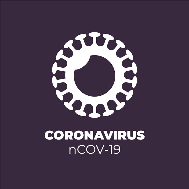 Plantilla de logotipo de coronavirus