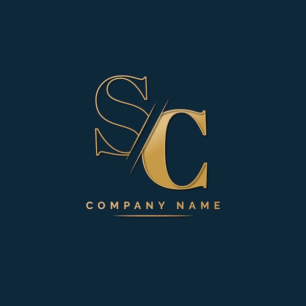 Plantilla de logotipo creativo profesional sc