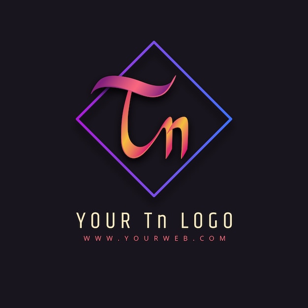 Plantilla de logotipo creativo profesional tn