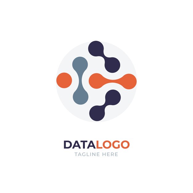 Plantilla de logotipo de datos creativos