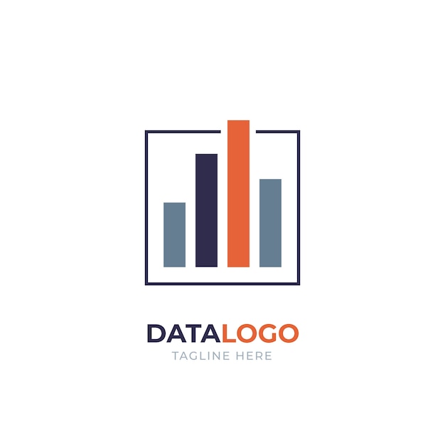 Plantilla de logotipo de datos creativos