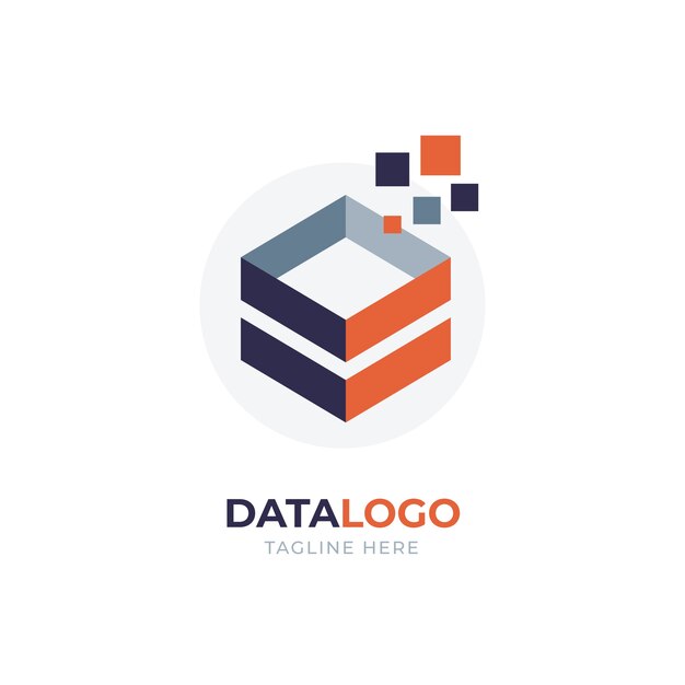 Plantilla de logotipo de datos creativos