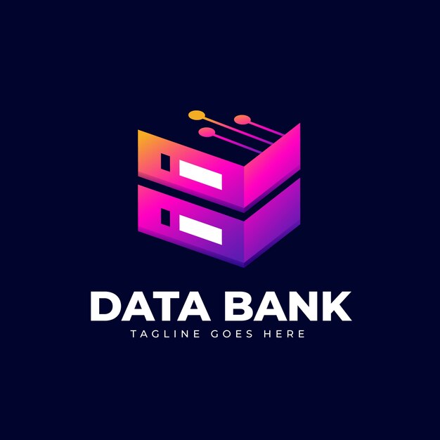 Plantilla de logotipo de datos creativos