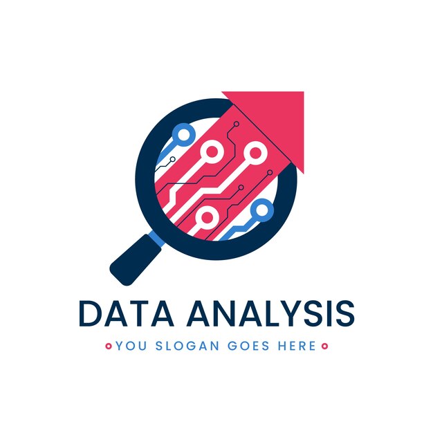 Plantilla de logotipo de datos creativos