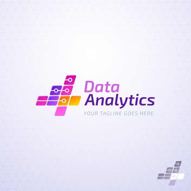 Plantilla de logotipo de datos creativos