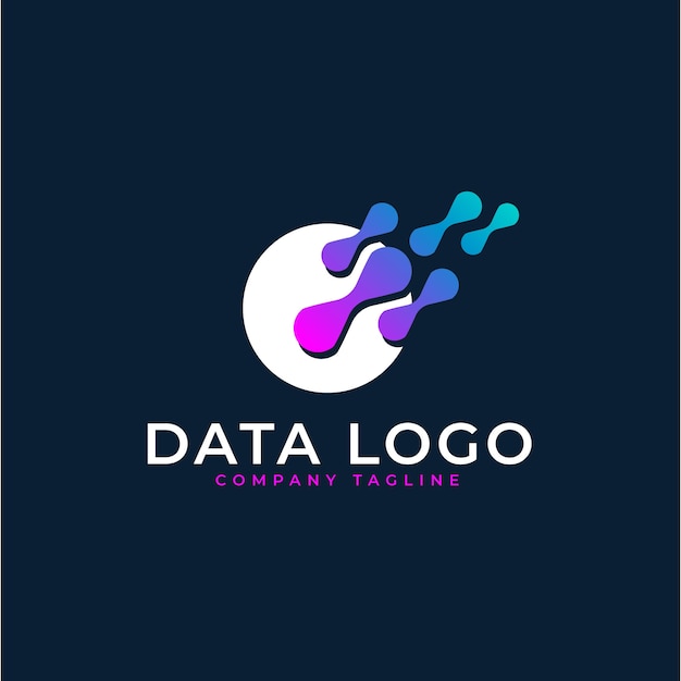 Plantilla de logotipo de datos profesionales