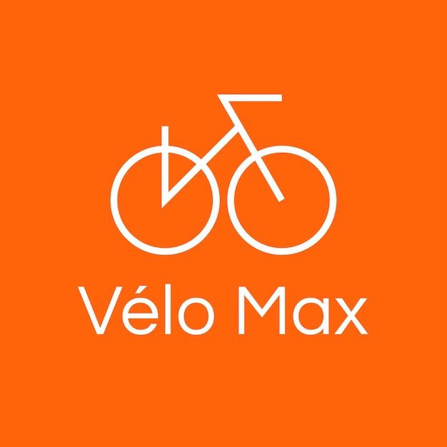 Plantilla de logotipo de deportes de ciclo, ilustración de bicicleta en vector de diseño moderno