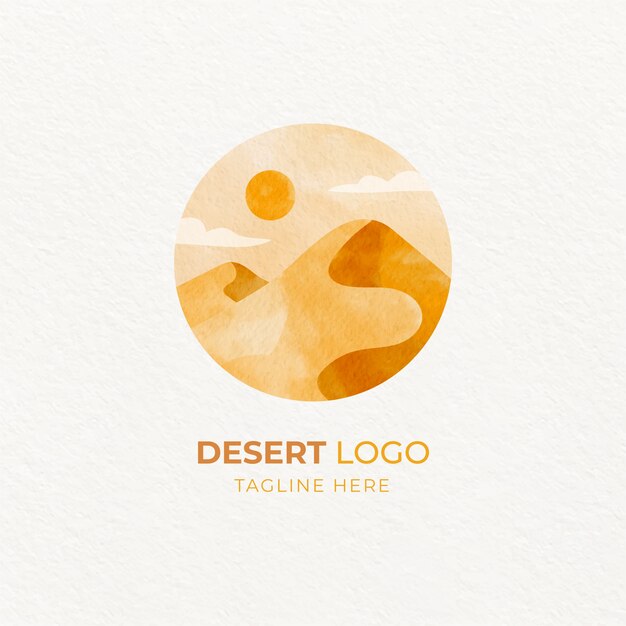 Plantilla de logotipo del desierto