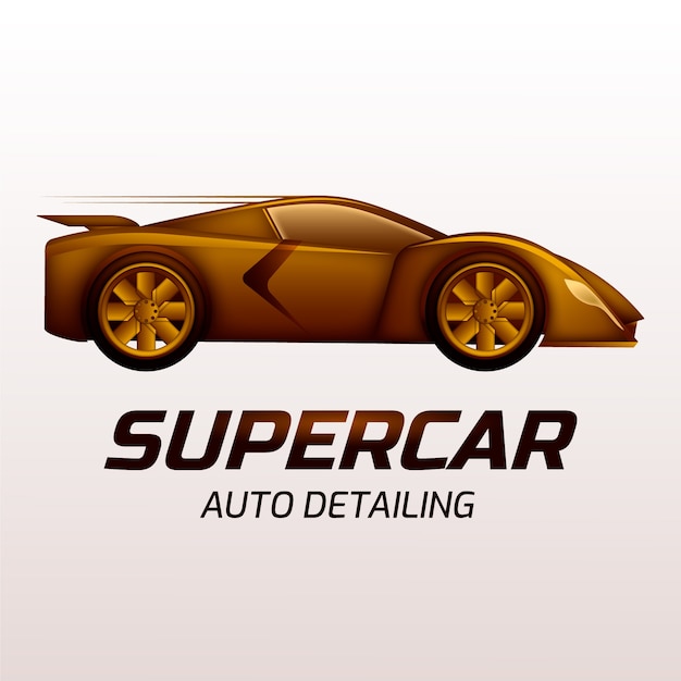 Vector gratuito plantilla de logotipo de detalle de coche