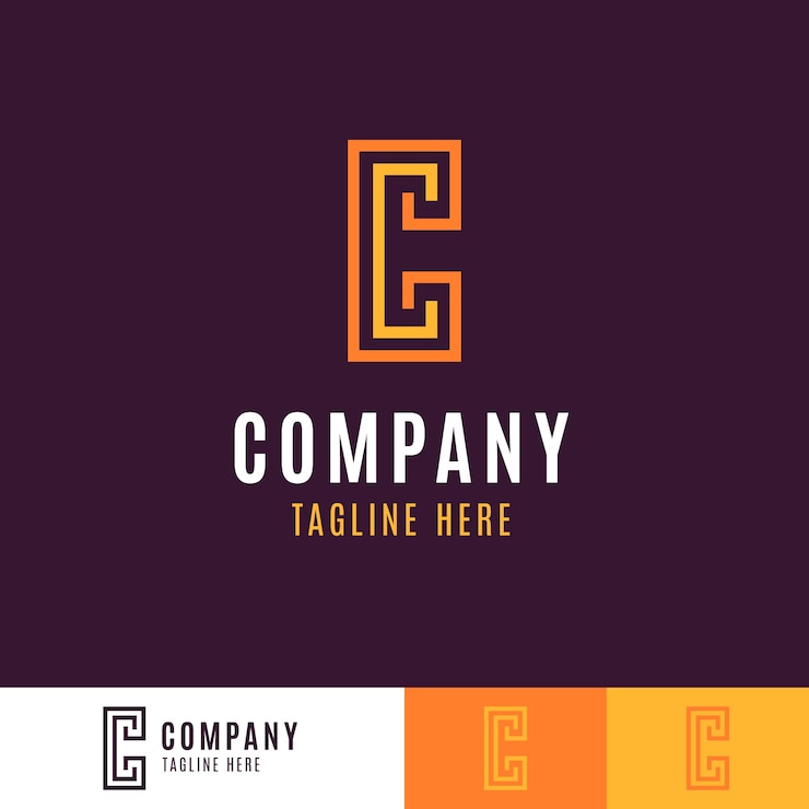 Vector gratuito plantilla de logotipo de diseño plano cc