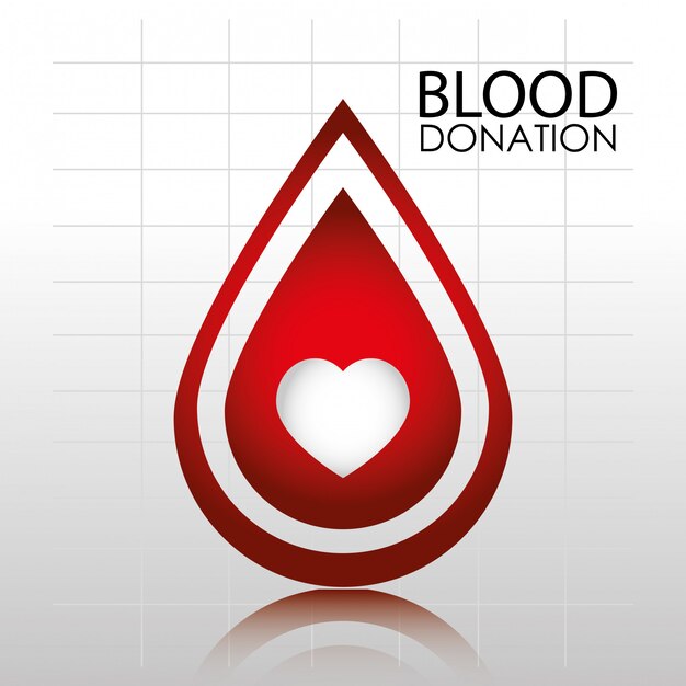 Plantilla de logotipo de donación de sangre