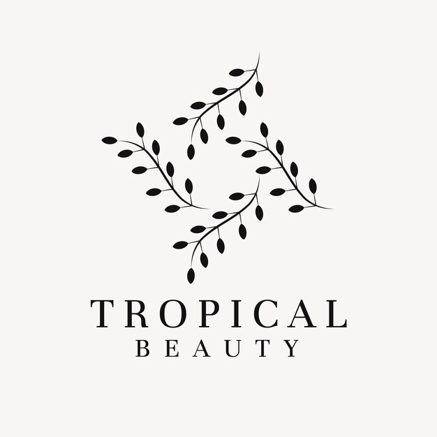 Plantilla de logotipo de empresa estética, vector de diseño profesional creativo