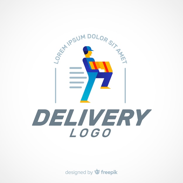 Plantilla de logotipo de envios