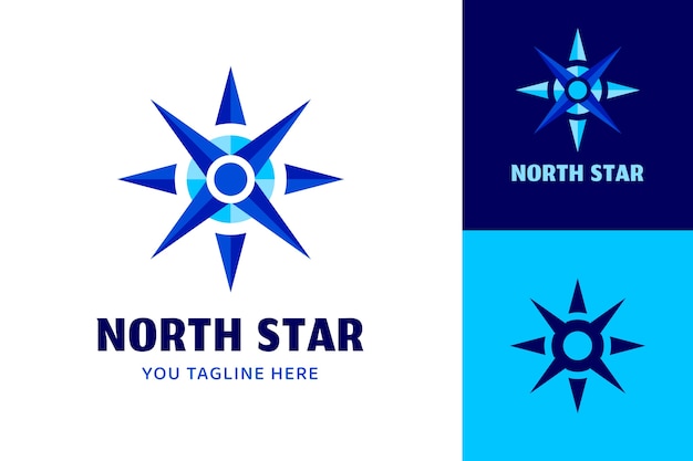 Plantilla de logotipo de estrella del norte