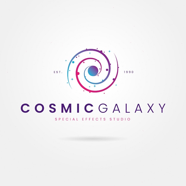 Plantilla de logotipo de galaxia profesional