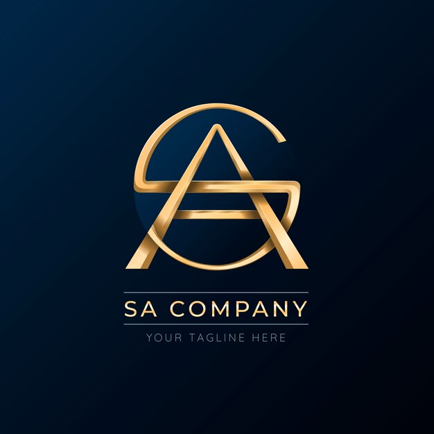 Plantilla del logotipo de Gradient sa