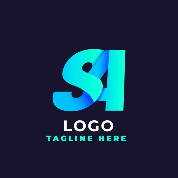 Plantilla del logotipo de Gradient sa
