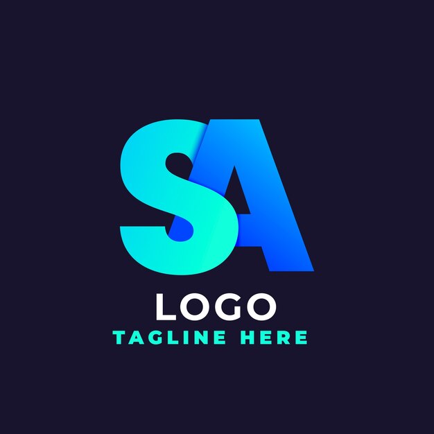 Plantilla del logotipo de Gradient sa