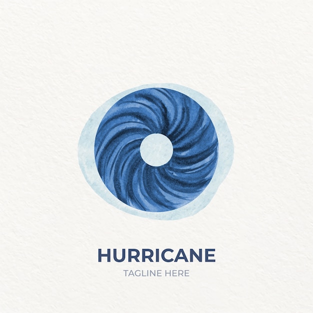 Vector gratuito plantilla de logotipo de huracán creativo