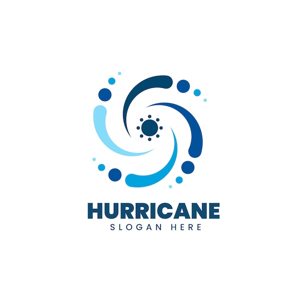 Plantilla de logotipo de huracán creativo