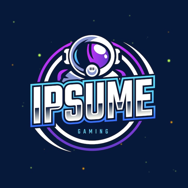 plantilla de logotipo de juego de gradiente