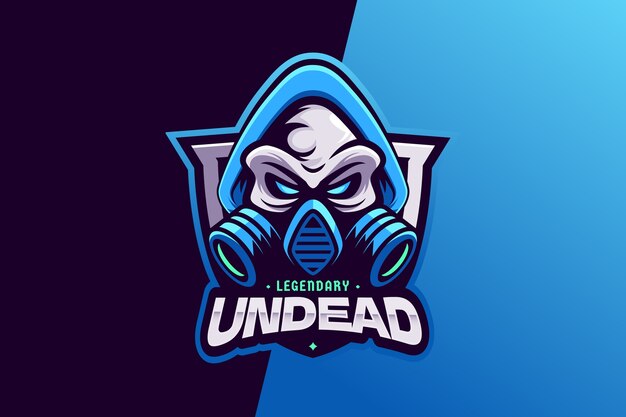 plantilla de logotipo de juego de gradiente