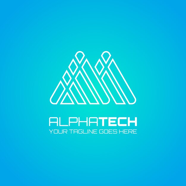 Plantilla de logotipo de la letra a