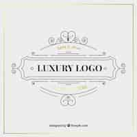 Vector gratuito plantilla de logotipo de lujo