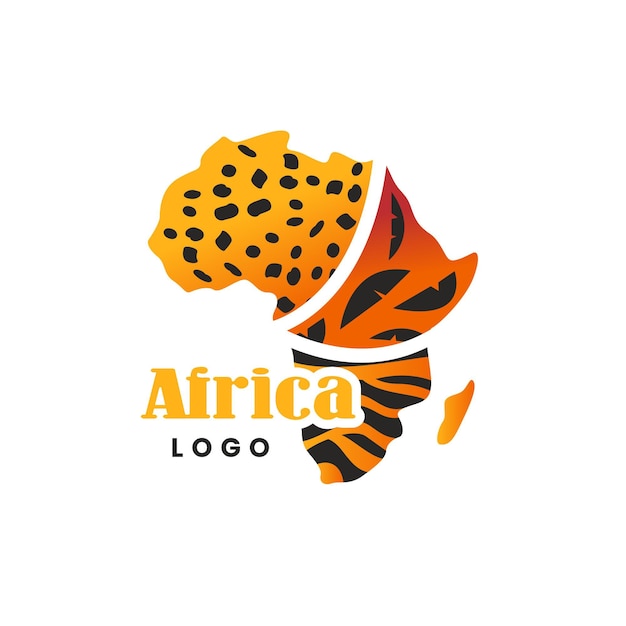 Plantilla de logotipo de mapa de áfrica