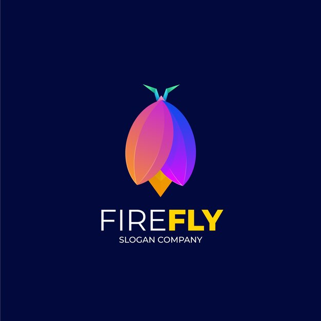 Plantilla de logotipo de marca Firefly