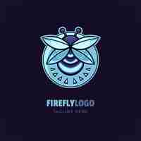 Vector gratuito plantilla de logotipo de marca firefly