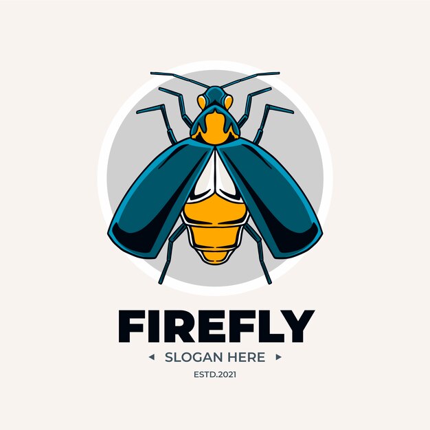 Plantilla de logotipo de marca Firefly