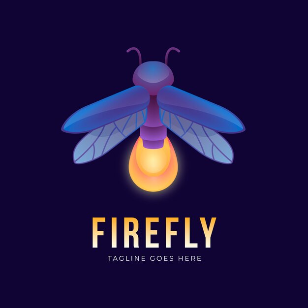 Plantilla de logotipo de marca Firefly
