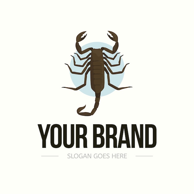 Plantilla de logotipo de marca Scorpion
