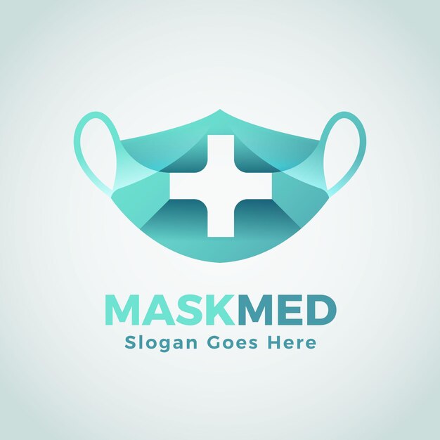 Plantilla de logotipo de máscara facial