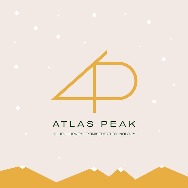 Plantilla de logotipo de monograma AP