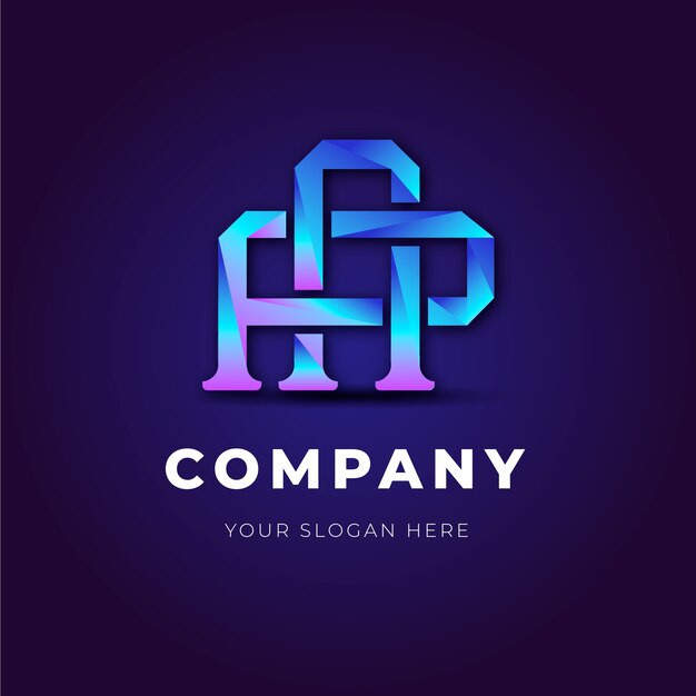 Plantilla de logotipo de monograma AP