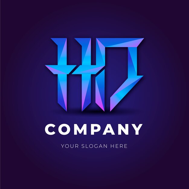 plantilla de logotipo de monograma hd