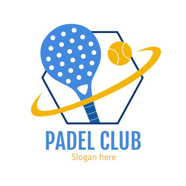 Plantilla de logotipo de pádel profesional