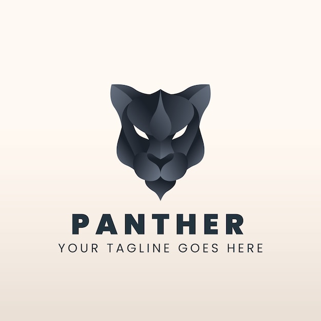 Plantilla de logotipo de pantera creativa