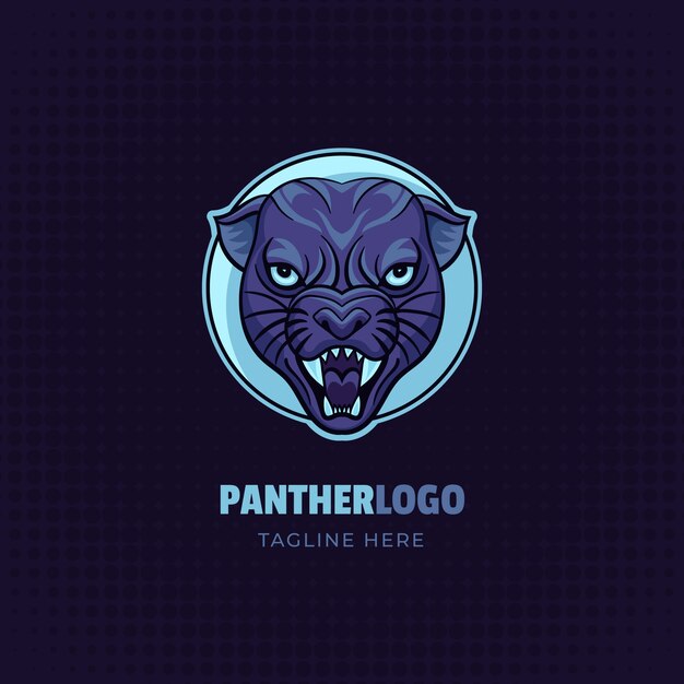 Plantilla de logotipo de pantera creativa