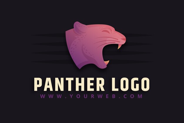 Plantilla de logotipo de pantera creativa