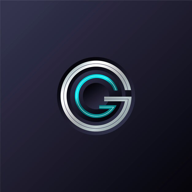 Plantilla de logotipo profesional gg