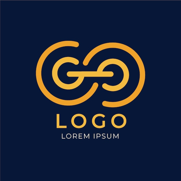 Plantilla de logotipo profesional gg