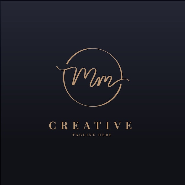 Plantilla de logotipo profesional mm