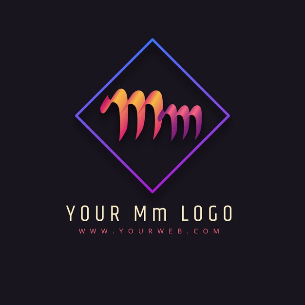 Plantilla de logotipo profesional mm
