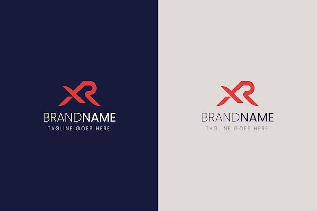 Plantilla de logotipo profesional rx